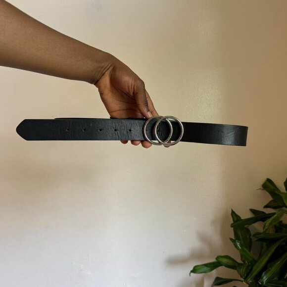 Vintage Black classic ring belt - Picture 3 of 4